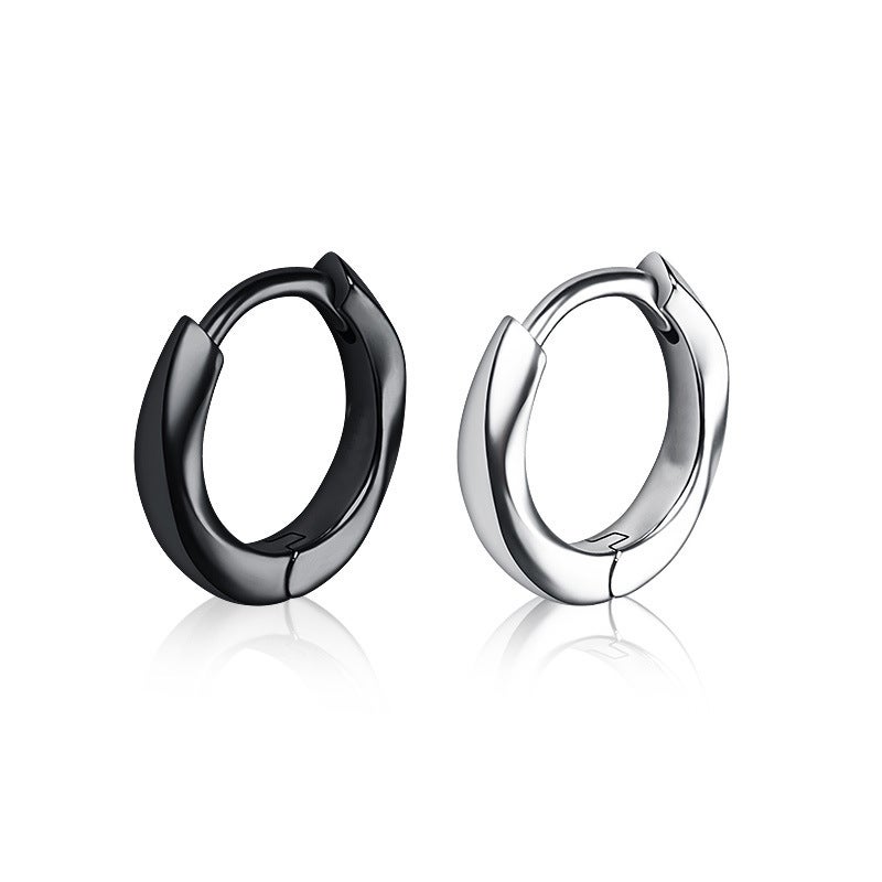 Mobius Earrings For Men'S Niche Personality All-Match Simple Ear Ring Earrings For Women'S High-End Sense Fashionable Piece Ring Jewelry - Image 1